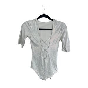 Hooded Iridescent Bodysuit